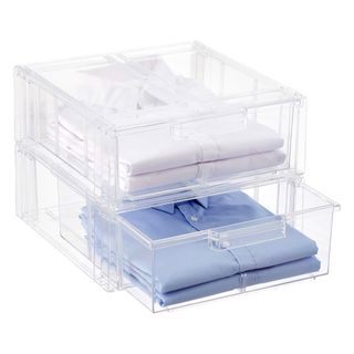 The Container Store + Clear Stackable Shirt & Accessory Drawer
