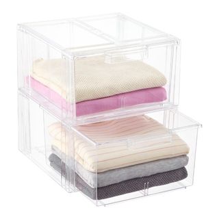 The Container Store + Clear Stackable Sweater Drawer