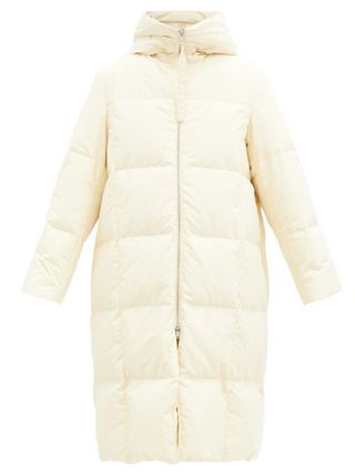 Jil Sander + Harness-Strap Quilted-Down Shell Hooded Coat