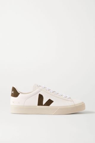 Veja + Campo Suede-Trimmed Leather Sneakers