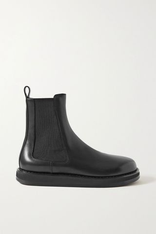 The Row + Leather Chelsea Boots