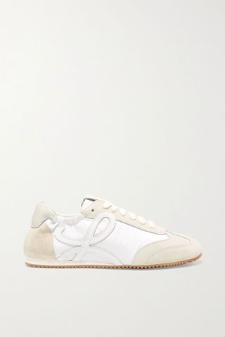 Loewe + Suede and Leather Sneakers