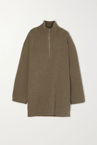 Totême + Tomar Ribbed Wool-Blend Turtleneck Sweater