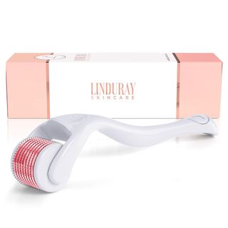 Linduray Skincare + Derma Roller Cosmetic Microneedling Kit for Face 0.25mm