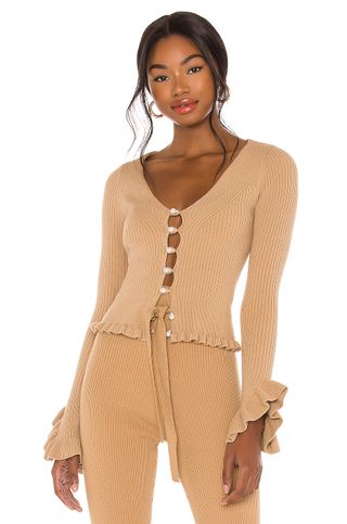 Lpa + Elianna Cardigan in Camel