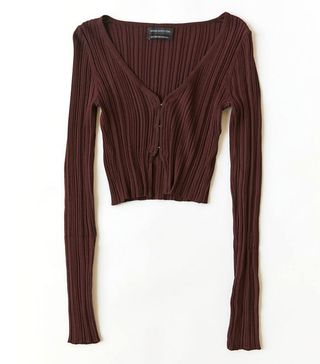 Urban Outfitters + Gianna Ribbed Fitted Cardigan
