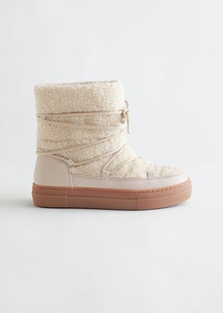 & Other Stories + Lace-Up Snow Boots