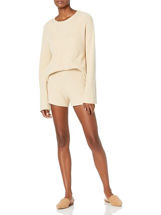 The Drop + Faith Pull-On Ribbed Sweater Shorts
