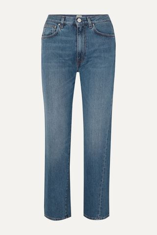Totême + Cropped Mid-Rise Straight-Leg Jeans
