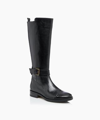 Dune London + Knee High Zip Up Boots