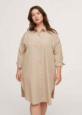 Mango + Cotton Shirt Dress