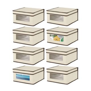 MDesign + Soft Stackable Fabric Closet Storage Organizer, Set of 8