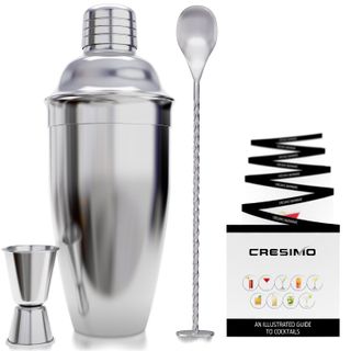 Cresimo + 24 Ounce Cocktail Shaker Bar Set With Accessories