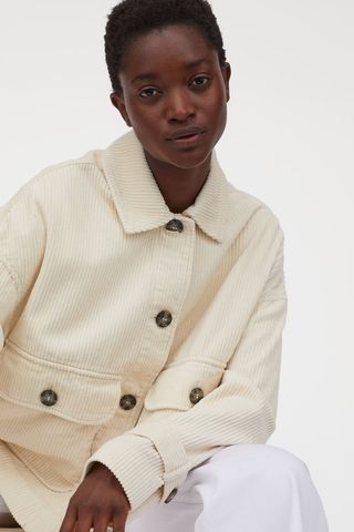 H&M + Boxy Corduroy Jacket