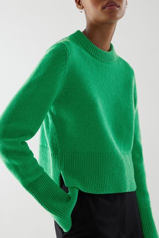 COS + Recycled Cashmere-Wool Mix Cropped Jumper
