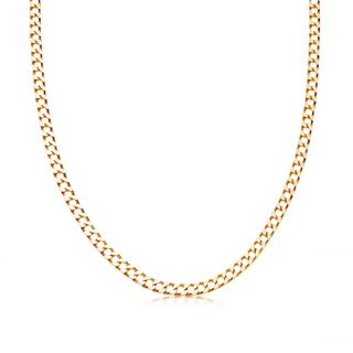 Missoma + Lucy Williams Gold Flat Curb Chain Necklace