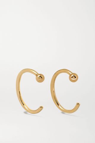 Melissa Joy Manning + 14-Karat Gold Hoop Earrings