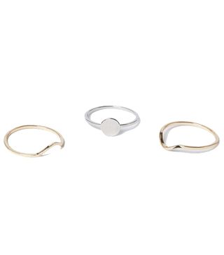 M&S Collection + 3 Pack Shaped Stacked Rings