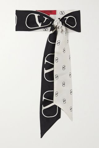Valentino + Valentino Garavani Printed Silk-Twill Scarf