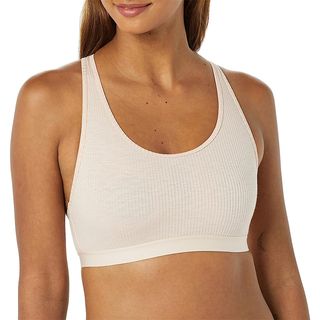 Amazon Essentials + Ribbed Lounge Unlined Scoop Neck Bralette
