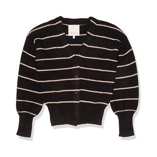 Ella Moss + Brinne Stylish V-Neck Crop Cardigan Sweater