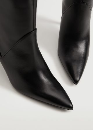 Mango + High Heel Leather Boots