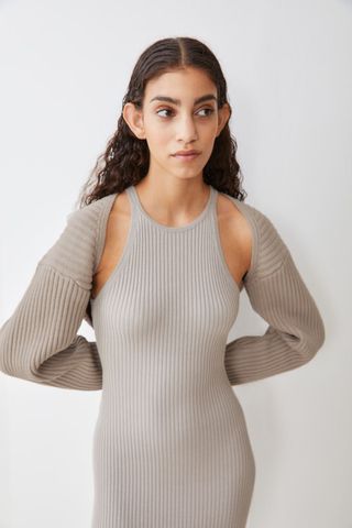 H&M + Rib-Knit Bolero Sweater