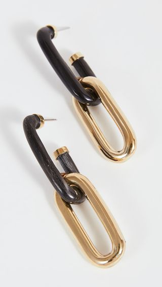 Soko + Horn Capped Link Earrings