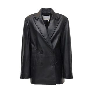 Remain + Double Breasted Leather Blazer