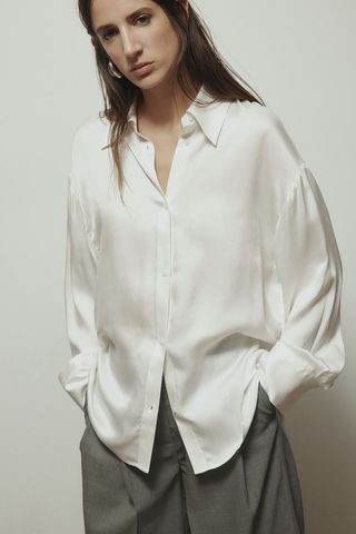 H&M + Silk Shirt