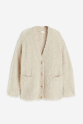 H&M + Mohair-Blend Cardigan