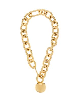 Jil Sander + Sphere-Pendant Gold-Plated Necklace