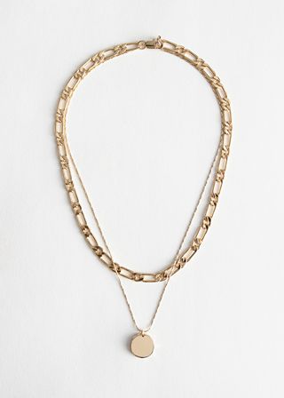 & Other Stories + Pendant Multi Chain Necklace