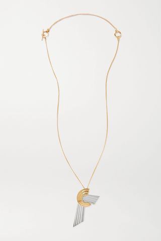 Leda Madera + Meryl Palladium-Plated and Gold-Plated Necklace