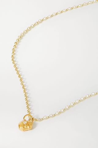 Alighieri + A Flash of Lightning Gold-Plated Diamond Necklace