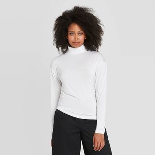 Target + Long Sleeve Turtleneck Top