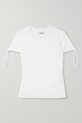 Miaou + Tie Stretch-Mesh T-Shirt