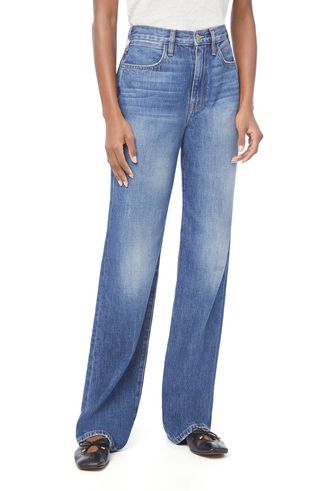 Frame + Le Jane Nonstretch High Waist Wide Leg Jeans