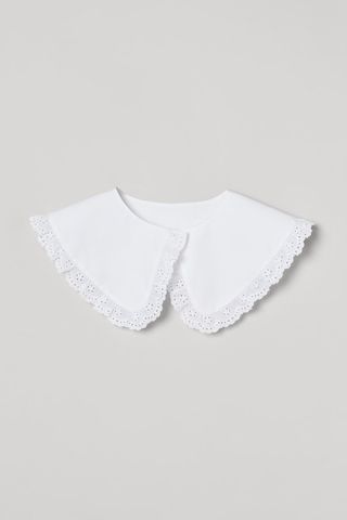 H&M + Eyelet-Lace-Trimmed Collar