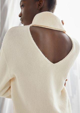 & Other Stories + Oversized Cut Out Turtleneck Sweater