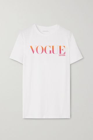 Christopher John Rogers + + Vogue Printed Organic Cotton-Jersey T-Shirt