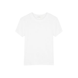 American Vintage + Sonoma White Slubbed Cotton T-Shirt
