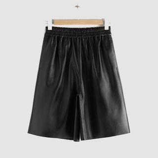& Other Stories + Pull-On Leather Shorts