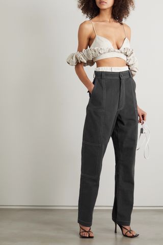 Jacquemus + Felix Layered High-Rise Tapered Jeans