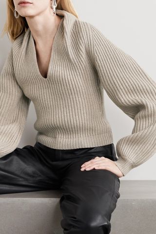 Alexander Wang + Ribbed Wool-Blend Sweater