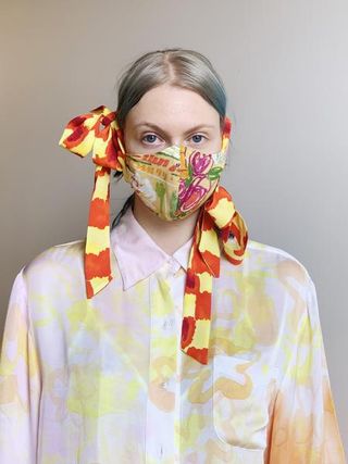 Collina Strada + Fashion Face Mask With Bows