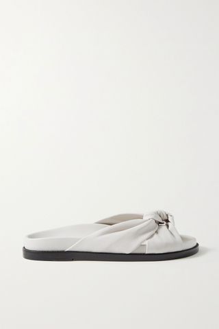 Porte & Paire + Knotted Leather Slides