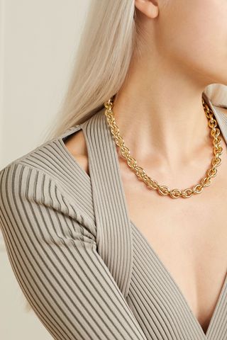 Laura Lombardi + Cable Gold-Plated Necklace