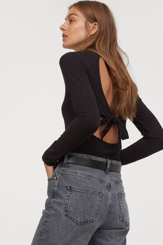 H&M + Mock-Turtleneck Bodysuit