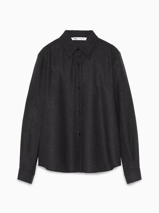 Zara + Limited Edition Wool Blend Shirt